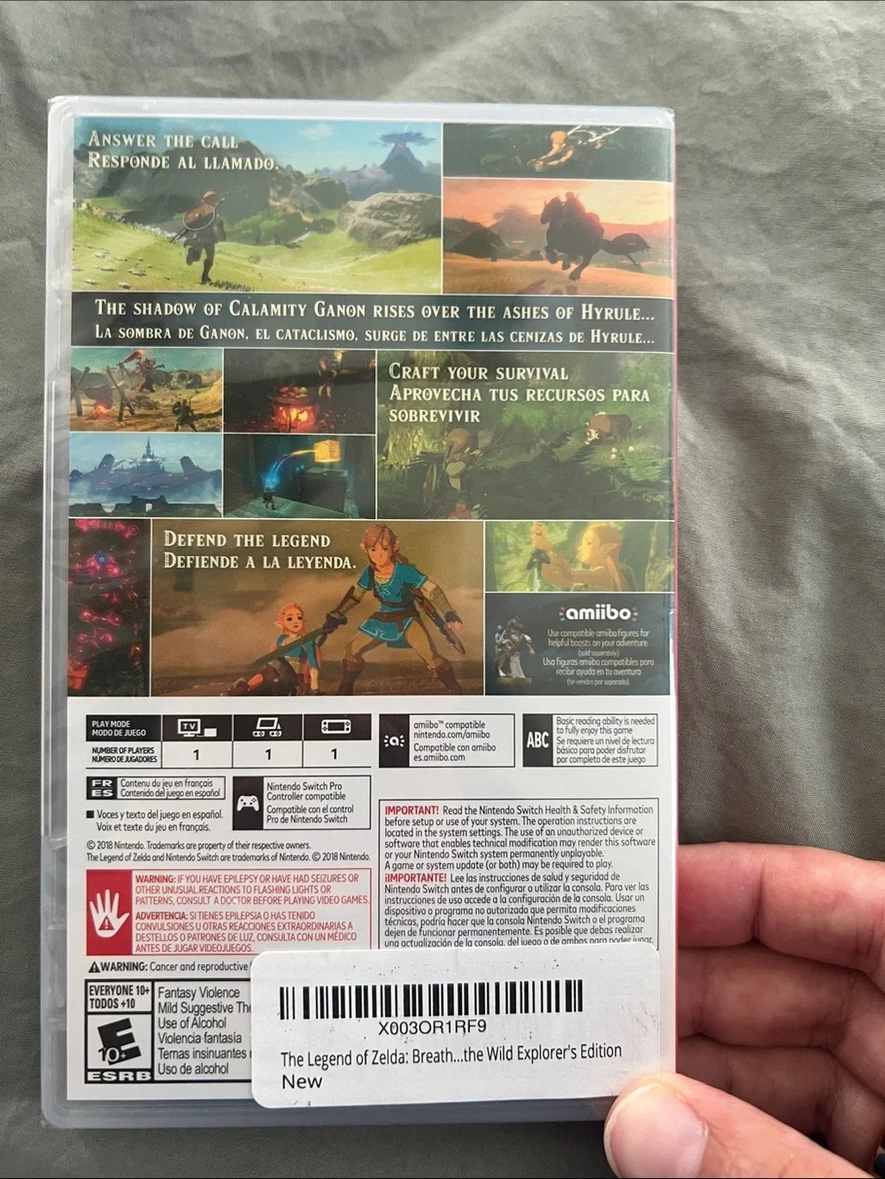 Nintendo The Legend of Zelda: Breath of the Wild – Nintendo Switch NIB